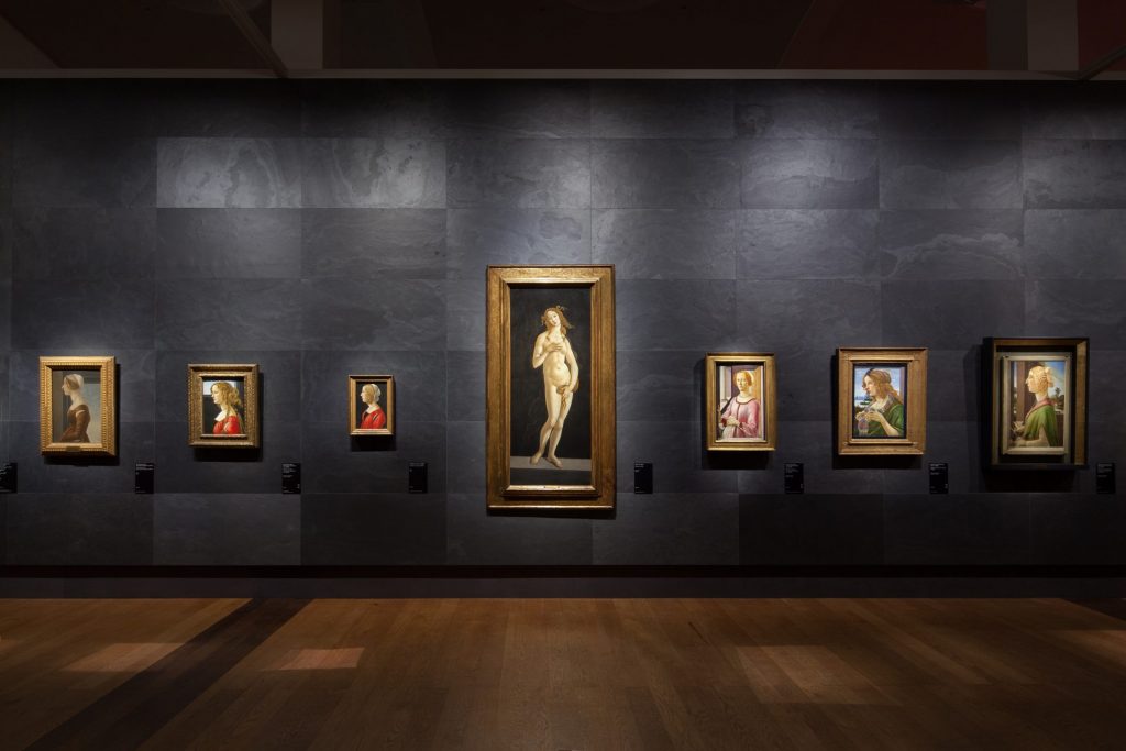 Ausstellungsansicht "The Botticelli Renaissance" Staatliche Museen zu Berlin. Bildquelle: 2015 / Achim Kleuke