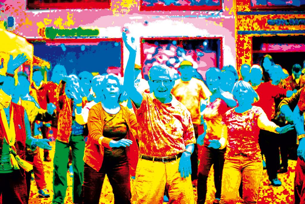 Der 59plus Seniorenflashmob ist immer wieder eines der Highlights des Jahres. Bildquelle: 59plus GmbH