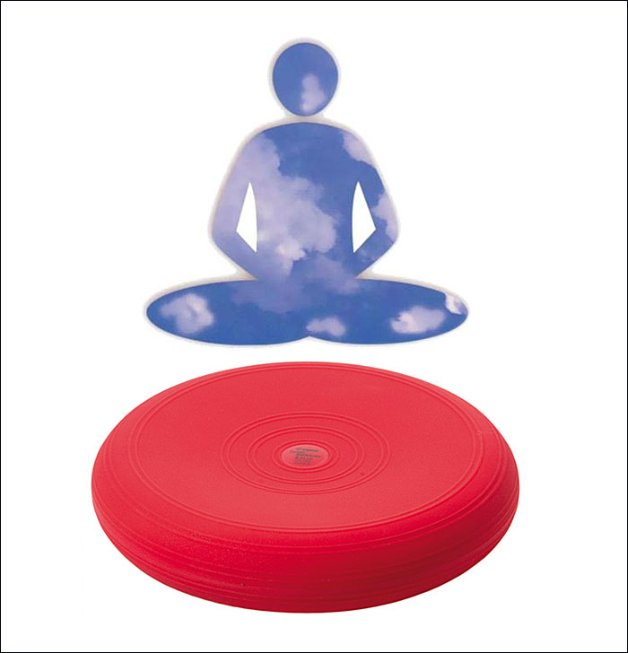 Luft-Kissen. Farbe Rot