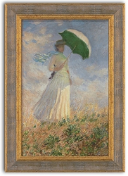 Claude Monet: Dame mit Schirm 1886. Fine Art Giclée-Druck auf Künstlerleinwand.