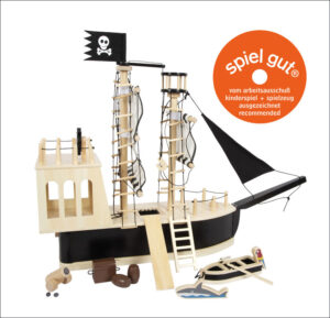 Piratenschiff. Mit Zubehör und Figuren-Set.