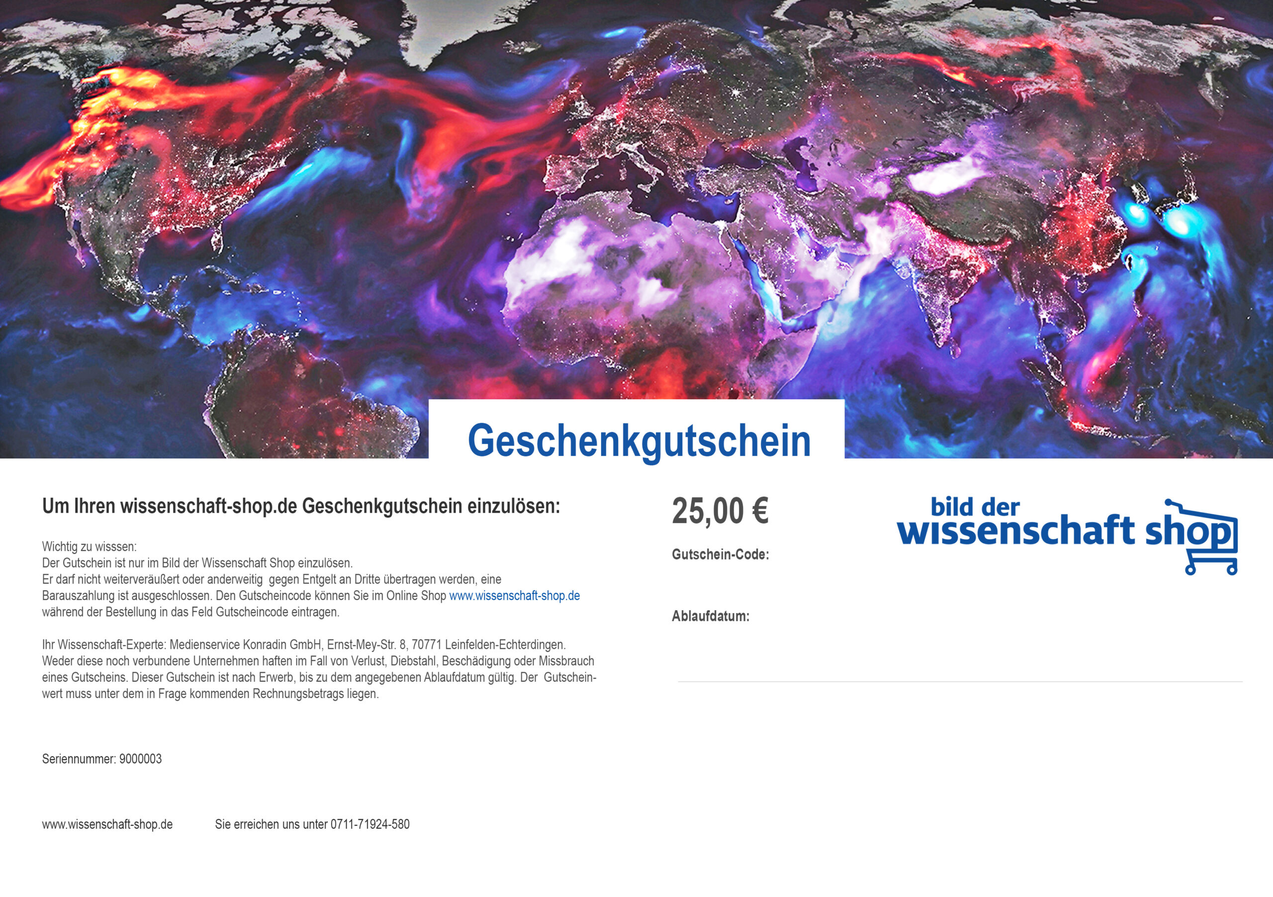 Geschenkgutschein 25,00 €