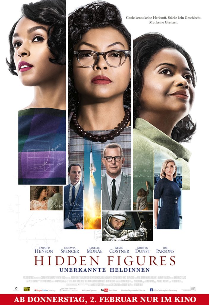 HIDDEN FIGURES Filmplakat, Quelle: © 2017 20th Century Fox
