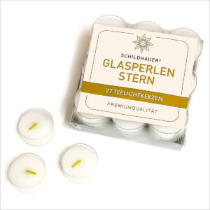 Teelichtkerzen transparent. 27 Stück.