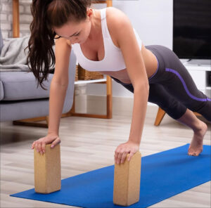 Kork Yoga-Blöcke. 2er Set.